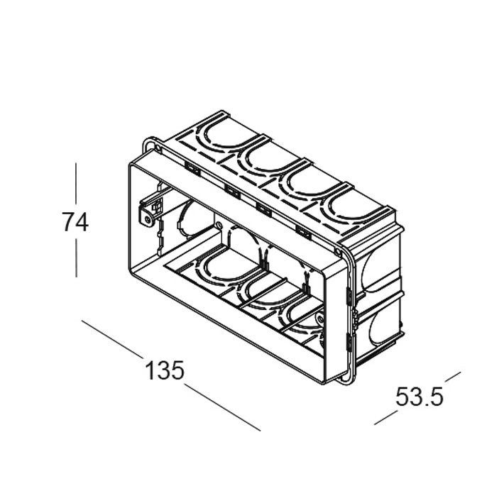 D.BOX.036.XX - Box da incasso standard 504